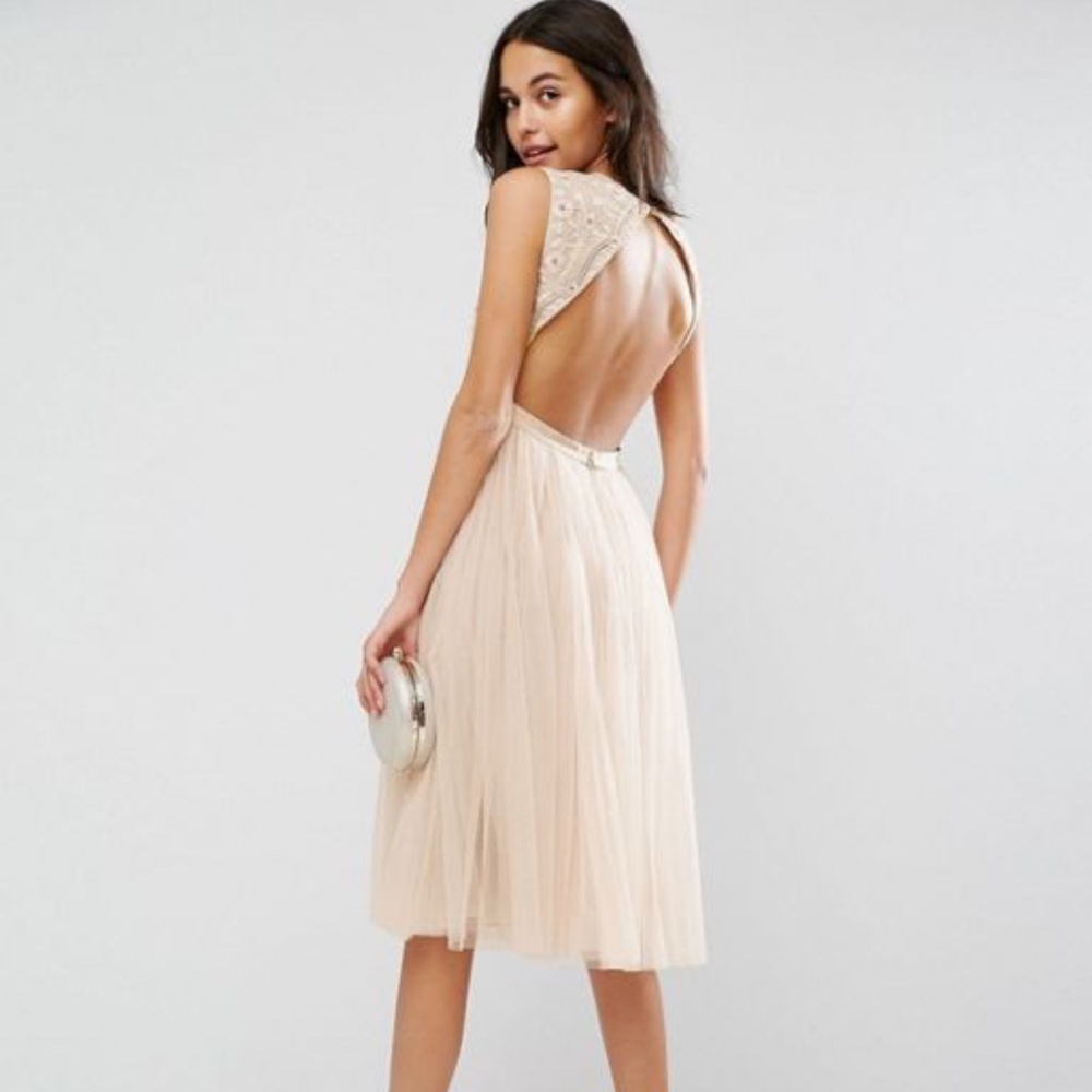 Needle & Thread Prairie Open-back Midi Dress